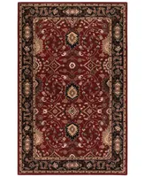 Livabliss Caesar Cae-1031 Burgundy 4' x 6' Area Rug