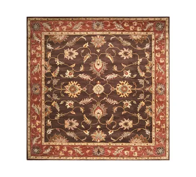 Surya Caesar Cae-1036 Dark Brown 4' Square Area Rug