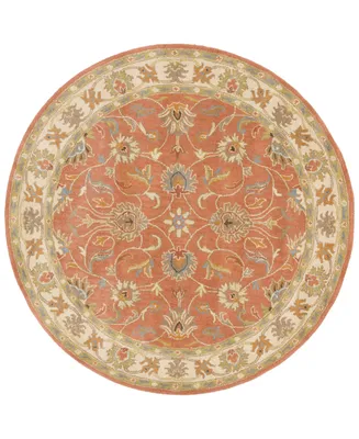 Livabliss Caesar Cae-1124 Camel 4' Round Area Rug