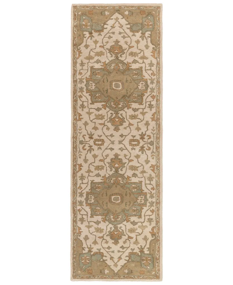 Livabliss Caesar Cae-1143 Khaki 2'6" x 8' Runner Area Rug