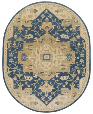 Surya Caesar Cae-1145 Navy 6' x 9' Oval Area Rug