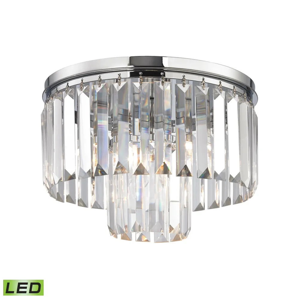 Palacial 1 Light Pendant in Polished Chrome