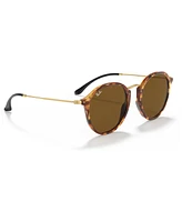 Ray-Ban Sunglasses, RB2447 Round Fleck