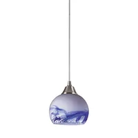 Mela Collection 1 Light Pendant in Mountain