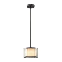 Mirage 1 Light Pendant in Tiffany Bronze