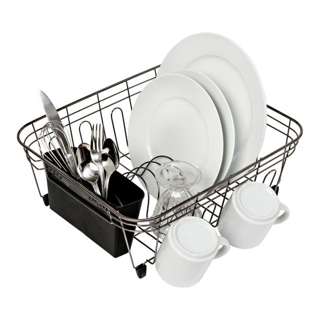 Honey Can Do Wire Dish Rack, Black