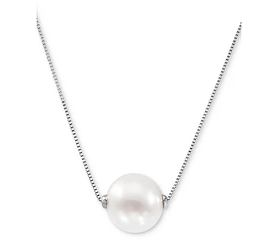 Honora Cultured Freshwater Pearl (8-1/2mm) 18" Pendant Necklace 14k Gold (Also Pink Pearl)