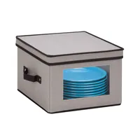 Honey Can Do Small Plastic Bin Blue