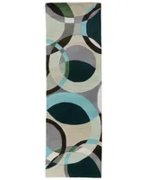 Livabliss Forum Fm-7157 Dark Green 3' x 12' Runner Area Rug