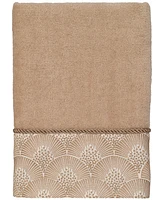 Avanti Deco Shells Bordered Cotton Hand Towel, 16" x 30"