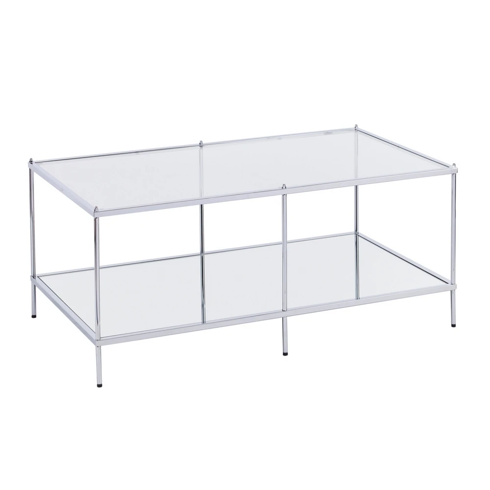 Ashe Glam Mirrored Cocktail Table