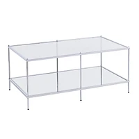 Ashe Glam Mirrored Cocktail Table