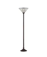 Jonathan Y Moore Tiffany Torchiere Led Floor Lamp