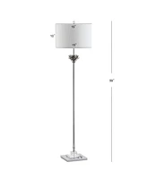 Jonathan Y Amelia Lotus Crystal or Metal Led Floor Lamp