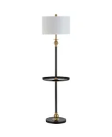 Jonathan Y Evans Led End Table Floor Lamp - Black, Gold