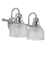 Jonathan Y Virginia 2-Light Metal, Glass Led Vanity Light