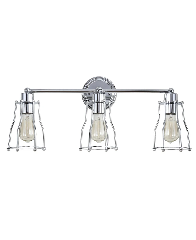 Jonathan Y Evelyn 3-Light Metal Vanity Light