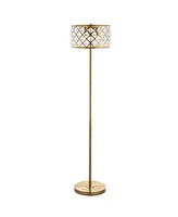 Jonathan Y Elizabeth Crystal, Metal Led Floor Lamp