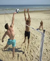 Franklin Sports Steel Volleyball Net and Post Set