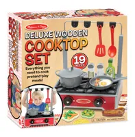 Deluxe Wooden Cooktop Set