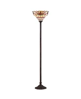 Jonathan Y Davis Tiffany- Torchiere Led Floor Lamp