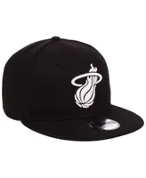 New Era Miami Heat Black White 9FIFTY Snapback Cap