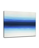 Ready2HangArt 'Deepest' Blue Abstract Canvas Wall Art