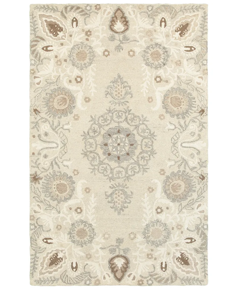 Oriental Weavers Craft 93000 Sand/Ash 3'6" x 5'6" Area Rug