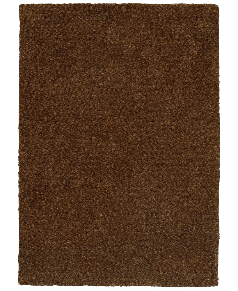 Oriental Weavers Heavenly Shag 73404 Brown/Brown 6'6" x 9'6" Area Rug