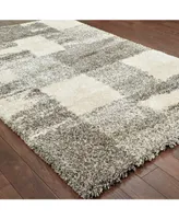 Oriental Weavers Henderson Shag 5502H Ivory/Gray 3'10" x 5'5" Area Rug