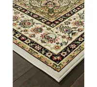 Closeout! Oriental Weavers Kashan 119W Ivory/Beige 3'10" x 5'5" Area Rug