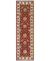 Closeout! Oriental Weavers Kashan 4929R Red/Ivory 2'3" x 7'6" Runner Area Rug