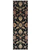 Closeout! Oriental Weavers Kashan 9946K Black/Multi 2'3" x 7'6" Runner Area Rug