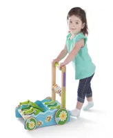 Melissa & Doug First Play Chomp and Clack Alligator Wooden Push Toy and Activity Walker
