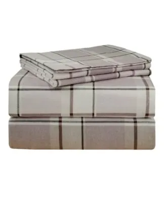 Pointehaven Jensen Luxury Weight Flannel Sheet Set