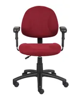 Boss Office Products Deluxe Posture Chair W/ Adjustable Arms