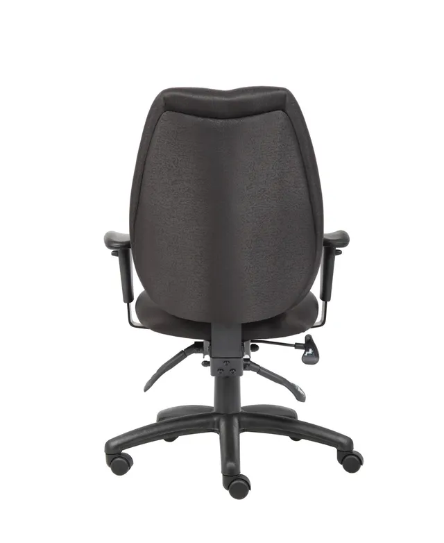 Costway Mid Back Armless Office Chair Adjustable Swivel Fabric Task Desk  Chair