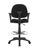 Boss Office Products Drafting Stool W/ Footring And Loop Arms