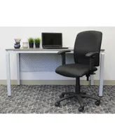 Boss Office Products Multi-Function Fabric Task Chair W/ Adjustable Arms