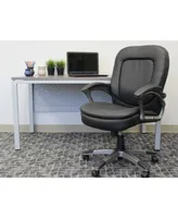 Boss Office Products Executive Pillow Top Mid Back Chair