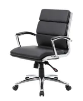 Boss Office Products CaressoftPlus Executive Mid-Back Chair