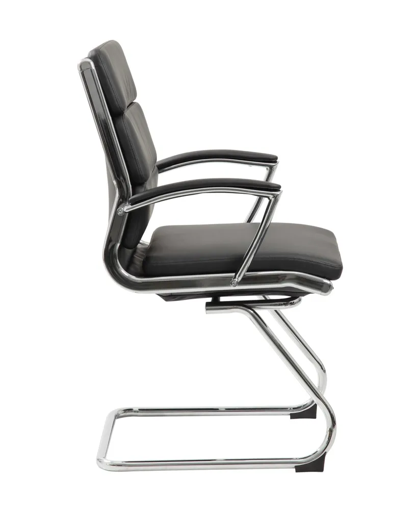 Boss Office Products Executive CaressoftPlus Guest Chair with Chrome Finish