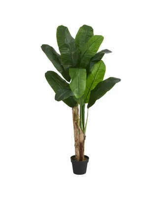 Nearly Natural 5' Double-Stalk Banana Artificial Tree