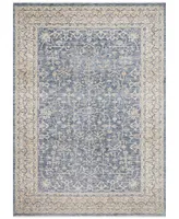 Loloi Pandora Pan-04 Dark Blue/Ivory 18" Square Area Rug