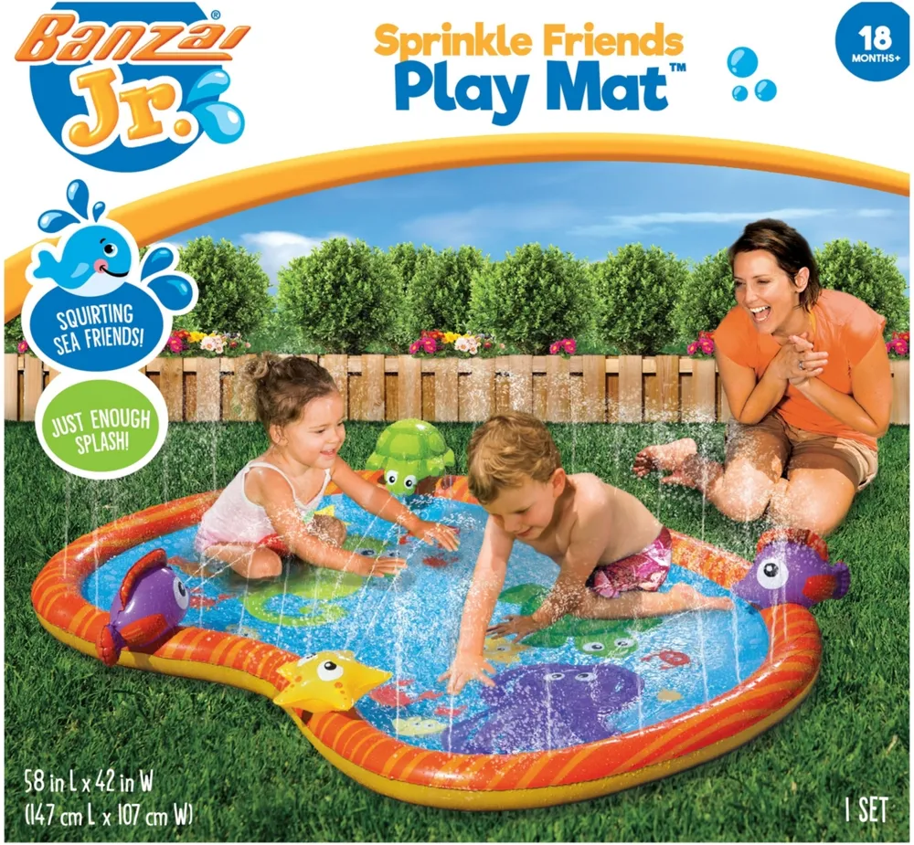 Banzai Jr. Sprinkle Friends Outdoor Water Play Mat