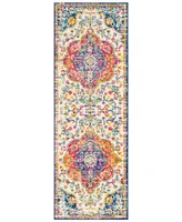 Livabliss Elaziz Elz-2335 Bright Pink 2'7" x 7'6" Runner Area Rug