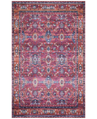 Justina Blakeney Cielo Cie-08 Berry/Tangerine 5' x 7'6" Area Rug