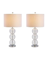 Jonathan Y Bella Glass Triple-Sphere Led Table Lamp - Set of 2