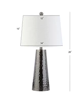 Jonathan Y Wells Hammered Metal Led Table Lamp