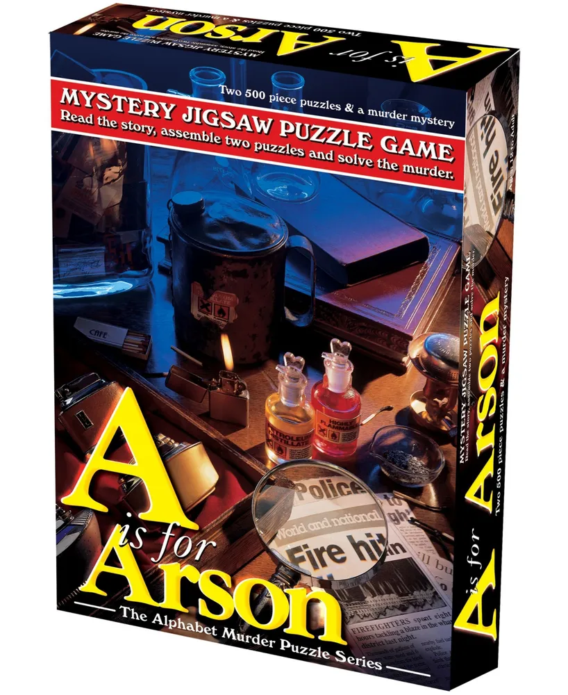 A is for Arson Murder Mystery Jigsaw Puzzle